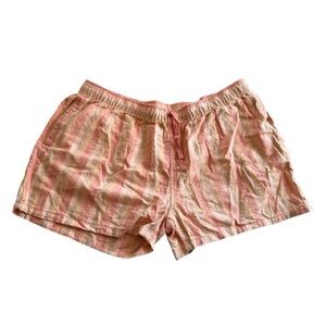 Patagonia Striped Pink Cotton Lounge Shorts in Size L
